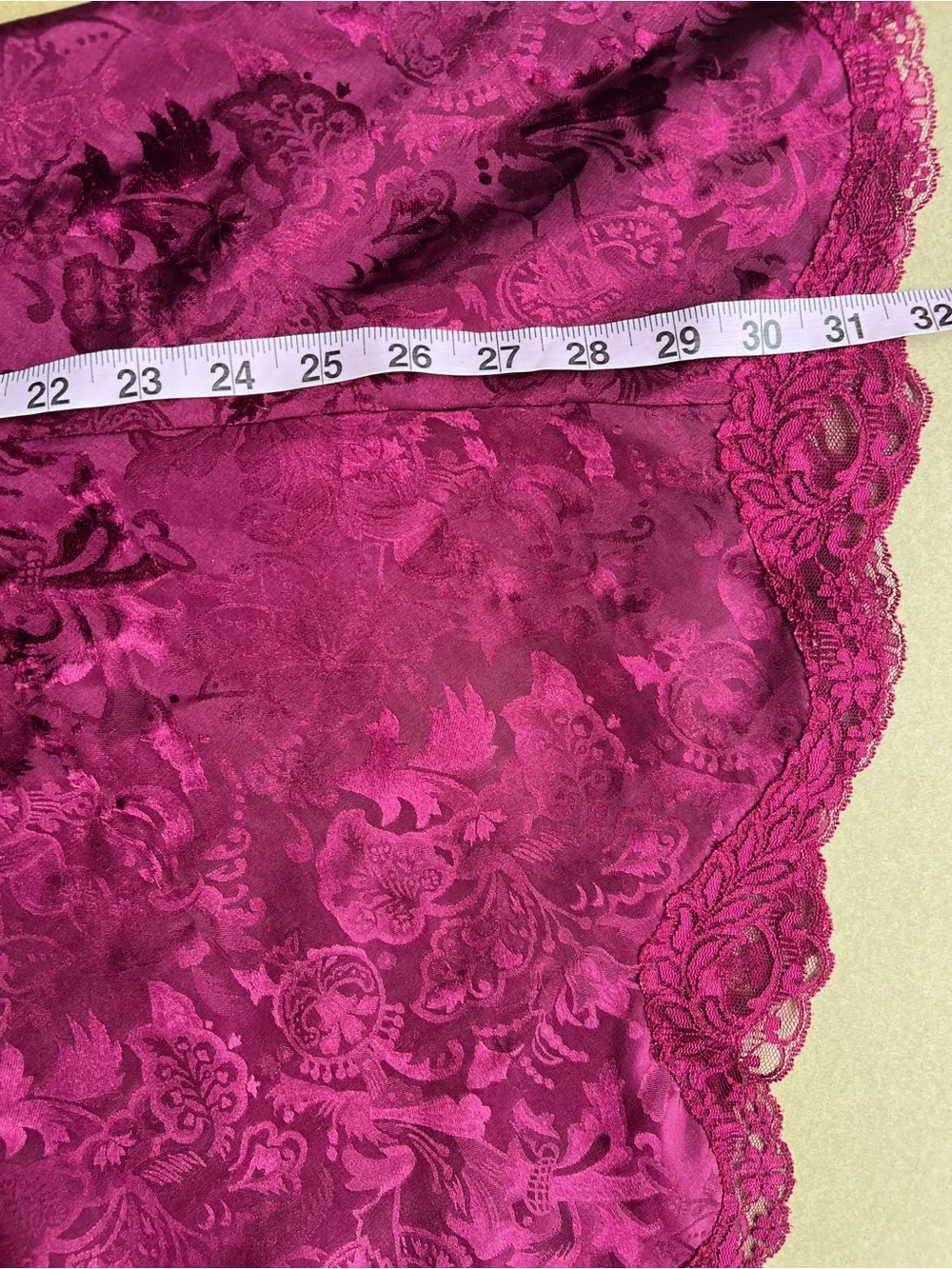 Vintage Gold Label Victoria’s Secret Satin Jacquard Slip Dress Luxe Y2K Nightie - Picture 8 of 9